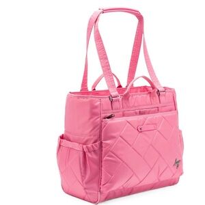 lug Cabby SE Pink Tourmaline Quilted Baby Bag with Structured Design